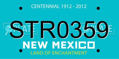 STR0359 New Mexico License Plate