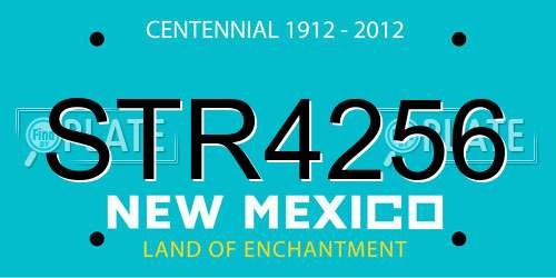 STR4256 New Mexico License Plate