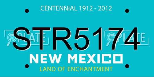 STR5174 New Mexico License Plate