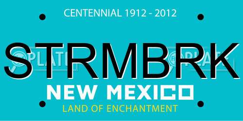STRMBRK New Mexico License Plate
