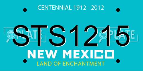 STS1215 New Mexico License Plate