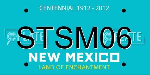 STSM06 New Mexico License Plate