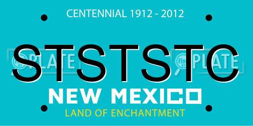 STSTSTC New Mexico License Plate