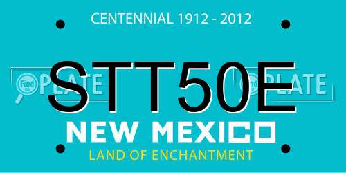 STT50E New Mexico License Plate