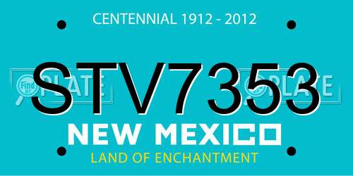 STV7353 New Mexico License Plate