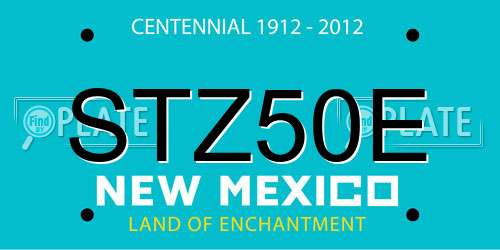 STZ50E New Mexico License Plate