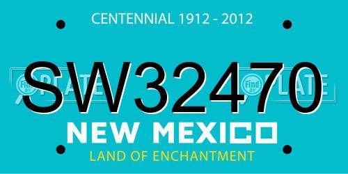 SW32470 New Mexico License Plate