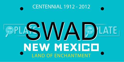 SWAD New Mexico License Plate