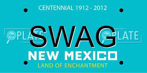 SWAG New Mexico License Plate