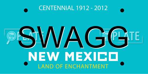 SWAGG New Mexico License Plate