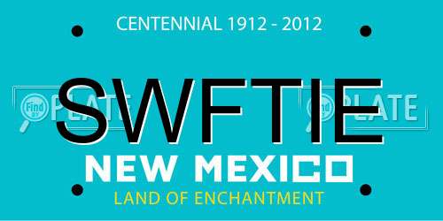 SWFTIE New Mexico License Plate