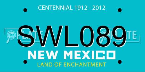 SWL089 New Mexico License Plate