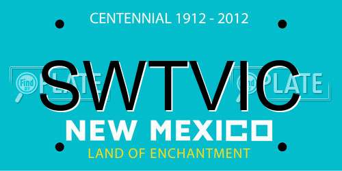 SWTVIC New Mexico License Plate