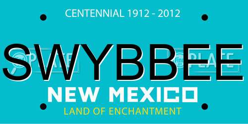 SWYBBEE New Mexico License Plate