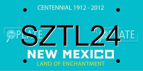 SZTL24 New Mexico License Plate