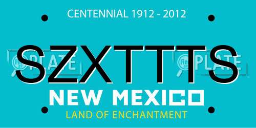 SZXTTTS New Mexico License Plate