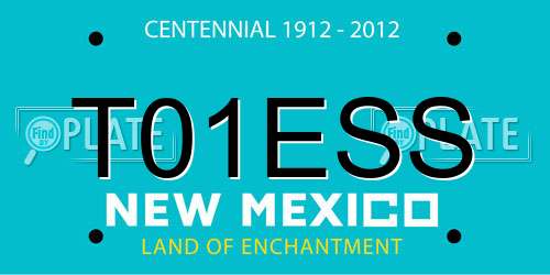 T01ESS New Mexico License Plate