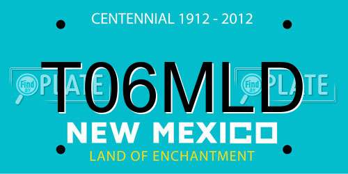 T06MLD New Mexico License Plate