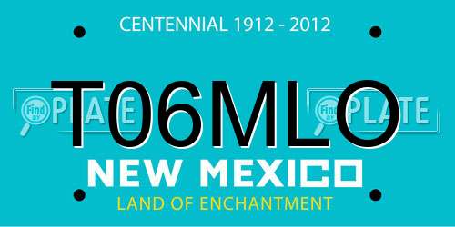 T06MLO New Mexico License Plate