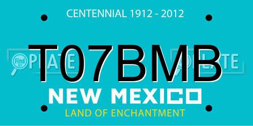 T07BMB New Mexico License Plate