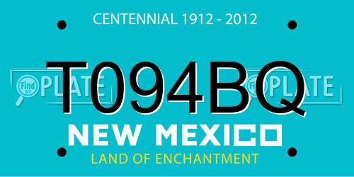 T094BQ New Mexico License Plate