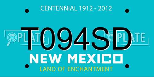 T094SD New Mexico License Plate
