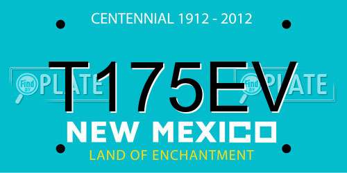 T175EV New Mexico License Plate
