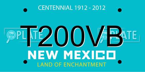 T200VB New Mexico License Plate