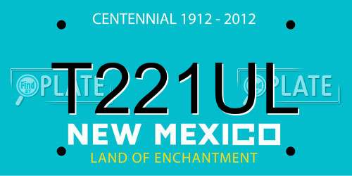 T221UL New Mexico License Plate