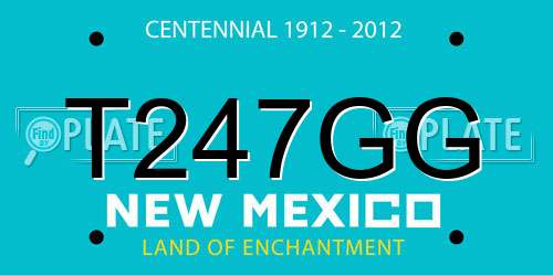 T247GG New Mexico License Plate