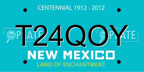 T24QOY New Mexico License Plate
