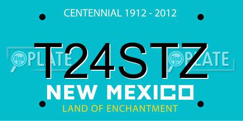 T24STZ New Mexico License Plate