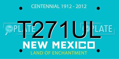 T271UL New Mexico License Plate
