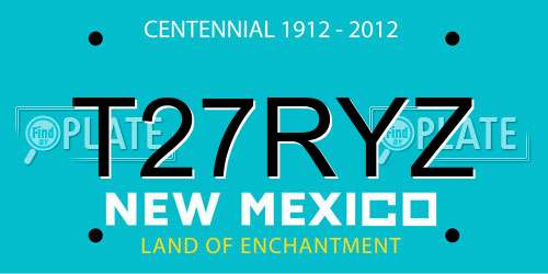 T27RYZ New Mexico License Plate