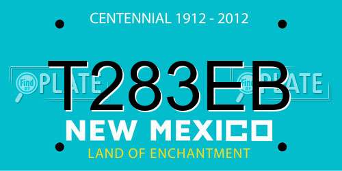 T283EB New Mexico License Plate