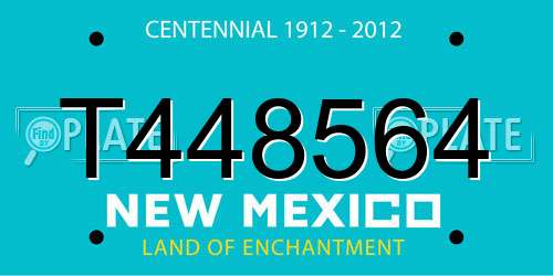 T448564 New Mexico License Plate