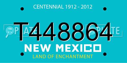 T448864 New Mexico License Plate
