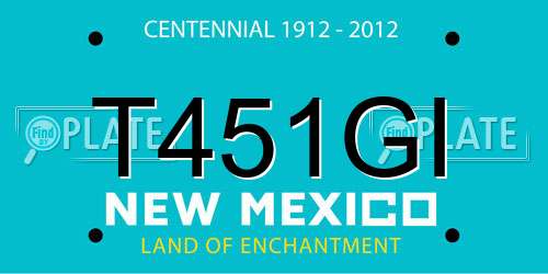 T451GI New Mexico License Plate
