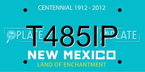 T485IP New Mexico License Plate