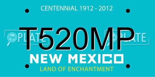 T520MP New Mexico License Plate