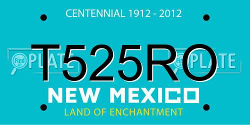 T525RO New Mexico License Plate