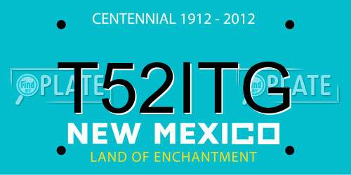 T52ITG New Mexico License Plate
