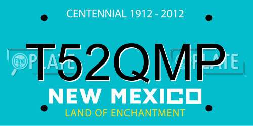 T52QMP New Mexico License Plate