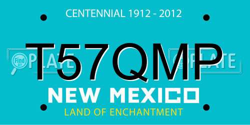 T57QMP New Mexico License Plate
