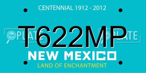 T622MP New Mexico License Plate
