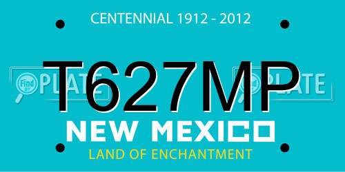 T627MP New Mexico License Plate