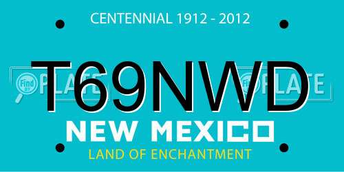 T69NWD New Mexico License Plate