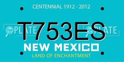 T753ES New Mexico License Plate