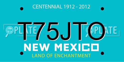 T75JTO New Mexico License Plate