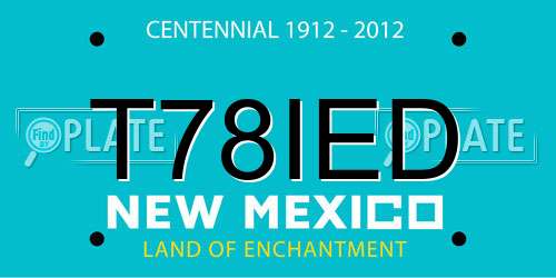 T78IED New Mexico License Plate